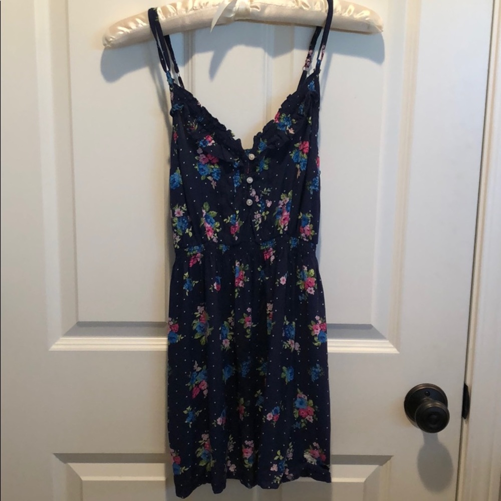 Abercrombie Kids navy floral dress